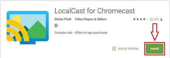 download localcast for chromecast device