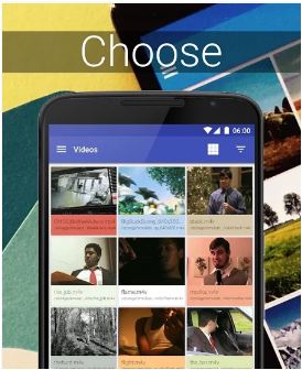 select video to stream from phone to smart tv